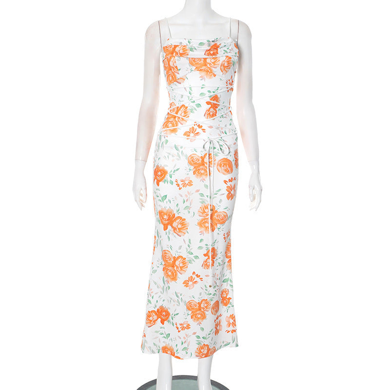 Lace Up Dress | Printed Lace Up Dress | 16th Avenue