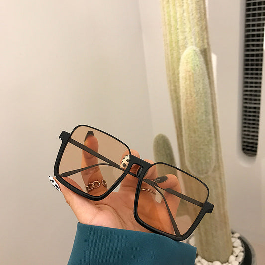 Retro Fashion Net Red Square Sunglasses