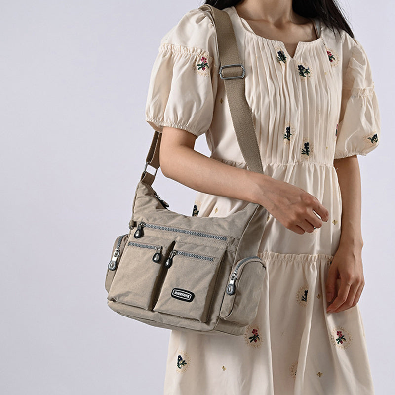 Women Shoulder Multiple Pockets Waterproof Crossbody Bag