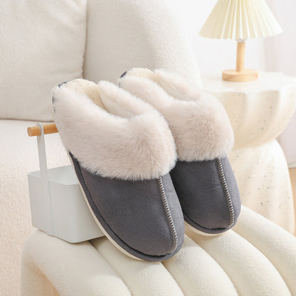 Winter Warm Plush Home Fur Slippers Women/Couple Soft lined - 16th Avenue