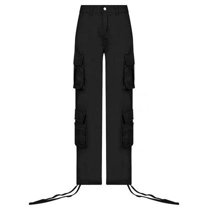 Street Hip-hop Cargo Pants Low Waist With Pockets - 16th Avenue