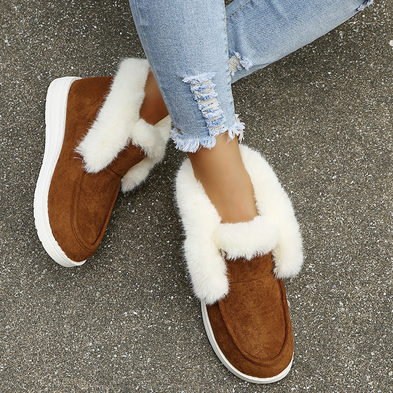 Winter Ankle Plush Fur Boots