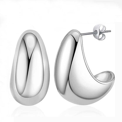 Luxury Metal Water Drop Earrings - 16th Avenue