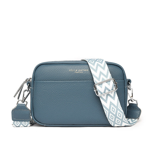 Fashion Shoulder Bag With Rhombus Embroidered Strap - 16th Avenue