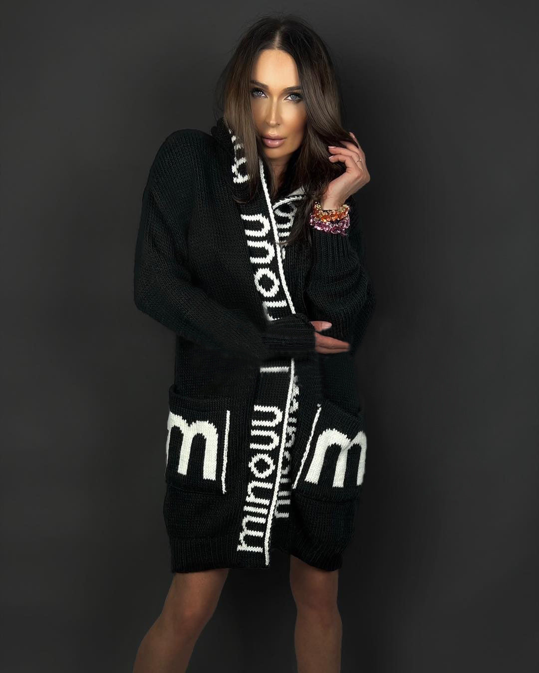 Women's Fashion Mid-length Cardigan Sweater