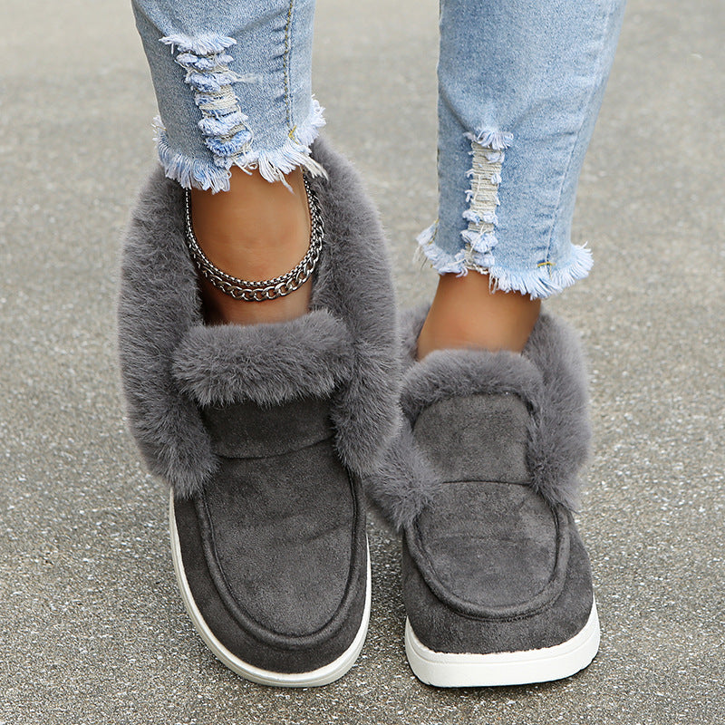 Winter Ankle Plush Fur Boots