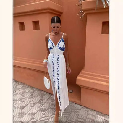 Women's Embroidered Slip Top Dress - 16th Avenue