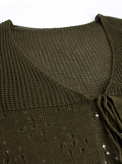 16th Avenue Womens Knit Bell Sleeve Cardigan - Women's Clothing