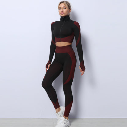 3PCS Seamless Yoga Sport Set - 16th Avenue