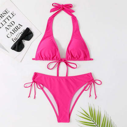 New Style Solid Color Bikini Swimwear - 16th Avenue