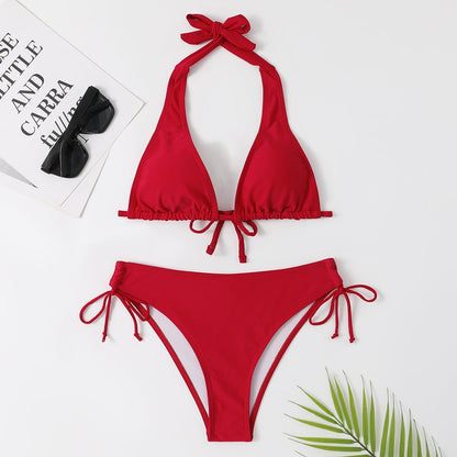 New Style Solid Color Bikini Swimwear - 16th Avenue