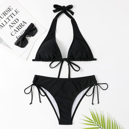 New Style Solid Color Bikini Swimwear - 16th Avenue