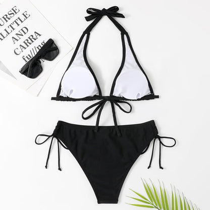 New Style Solid Color Bikini Swimwear - 16th Avenue
