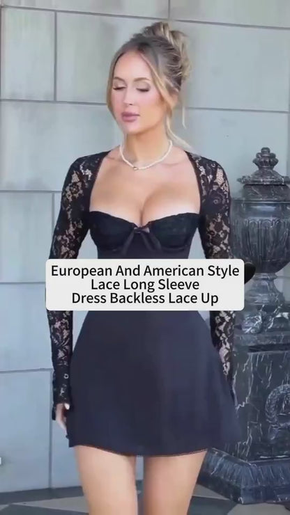 Backless Short Dress | Corset Lace Dress | 16th Avenue