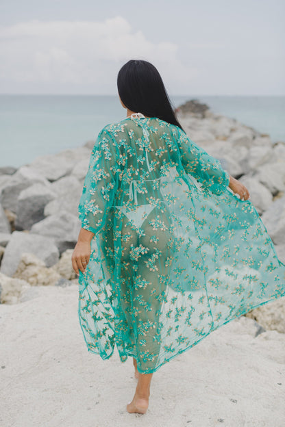 Sardinia Hand-Embroidered Beachwear Cover-up - 16th Avenue